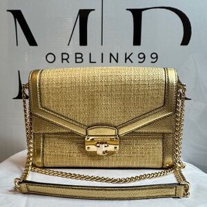 Michael Kors KINSLEY MD Chain Shoulder Bag .
